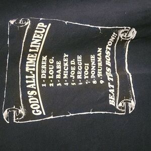 ❤️3 For 20.Bundle&save❤️God's all time line up Yankees Tshirt size large